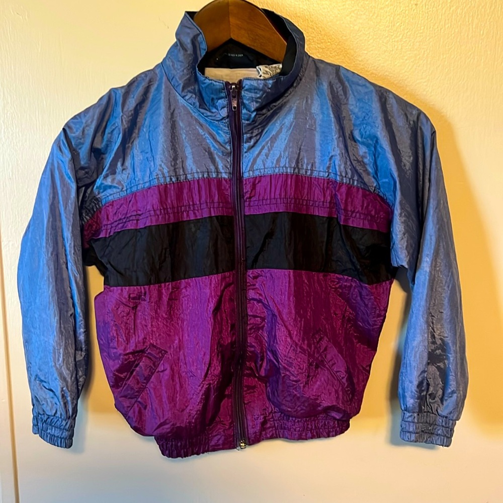 80s 90s windbreaker youth size 7 APPARATUS jacket vintage